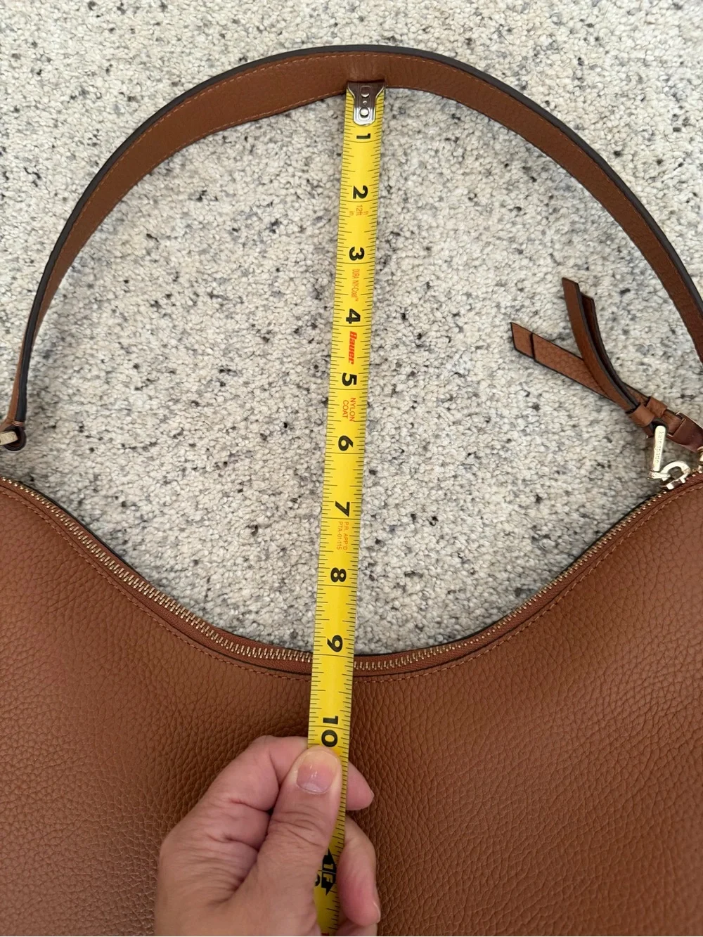 Like New!! Kate Spade Cognac Pebbled Leather Shoulder Bag